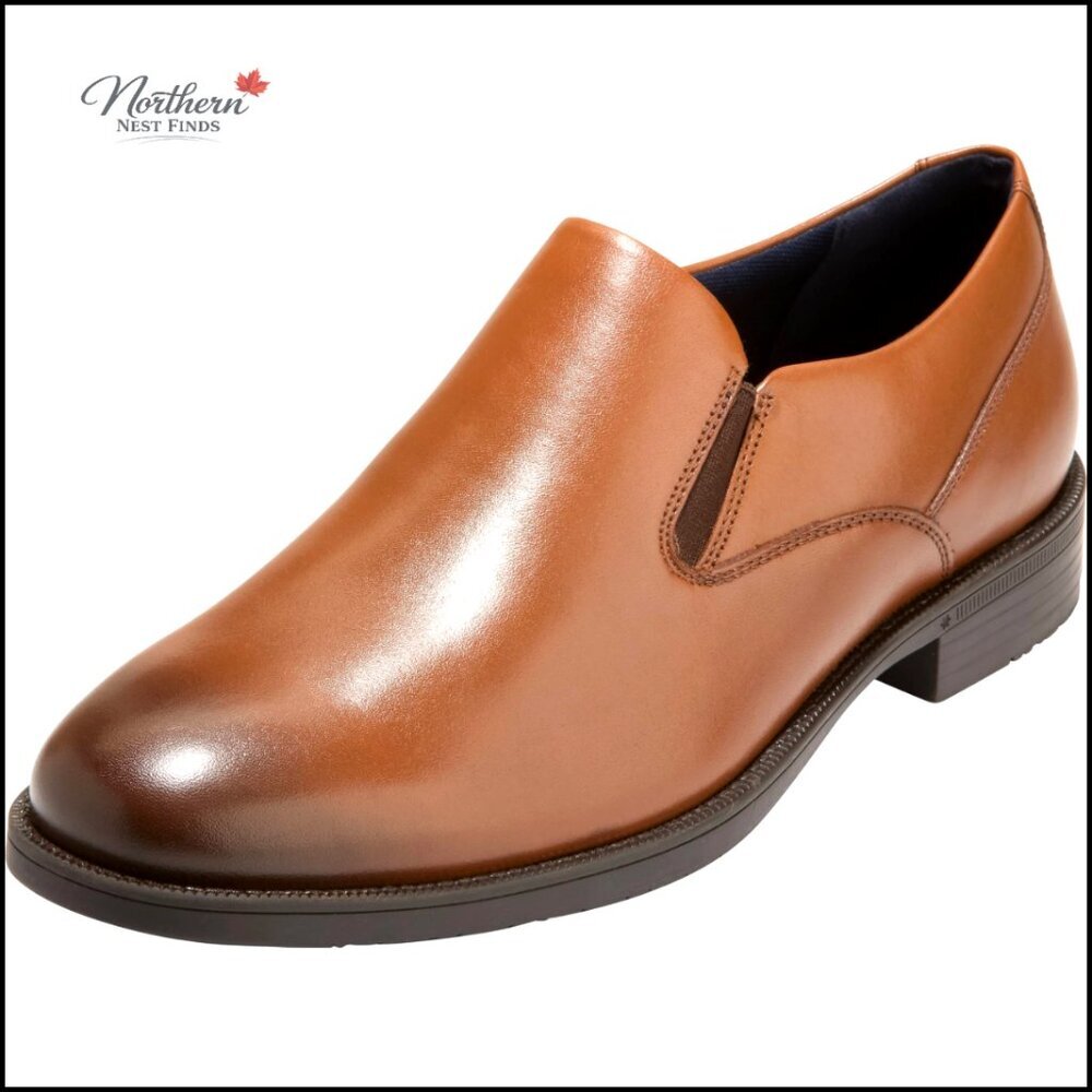 Leather Oxford Dress Shoes, Plain Toe, Classic Style